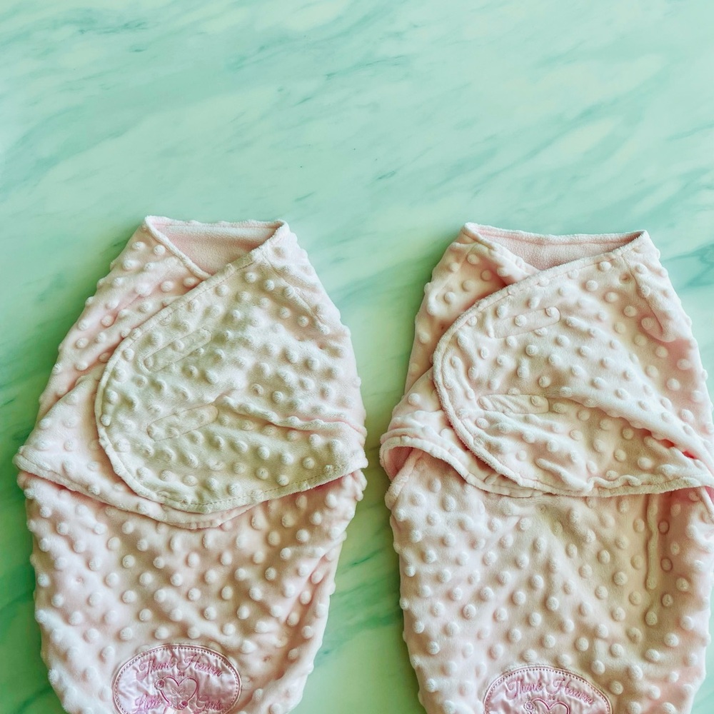 Soft Pink Baby Swaddle Set
